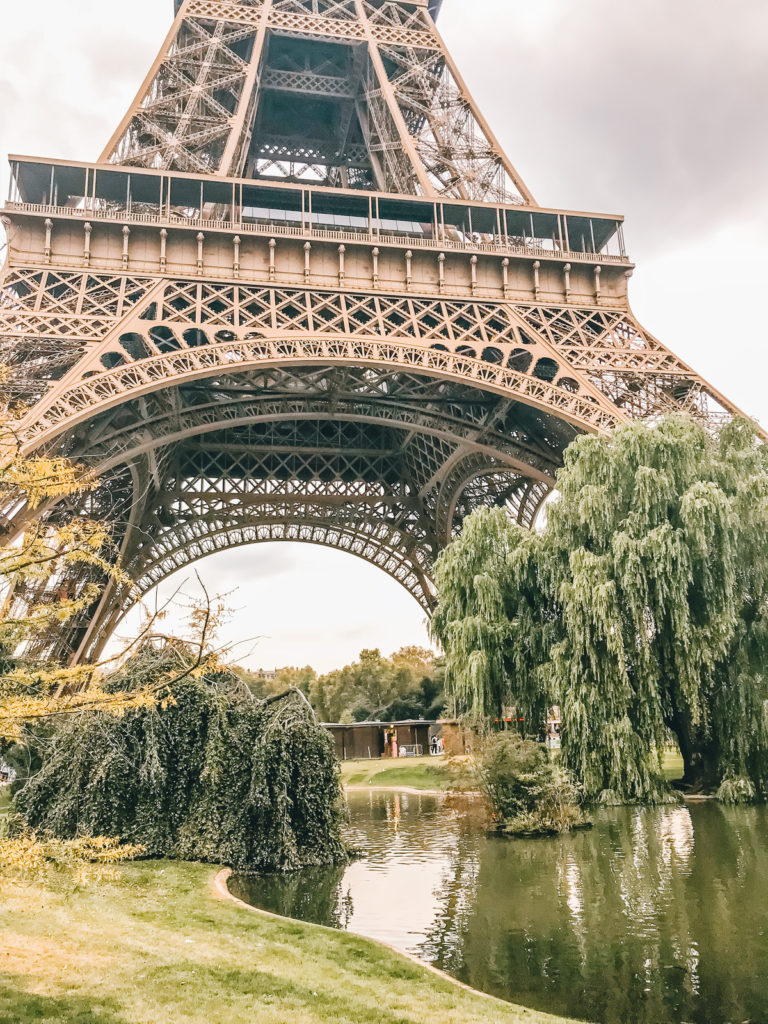 eiffel tower, paris, city, park