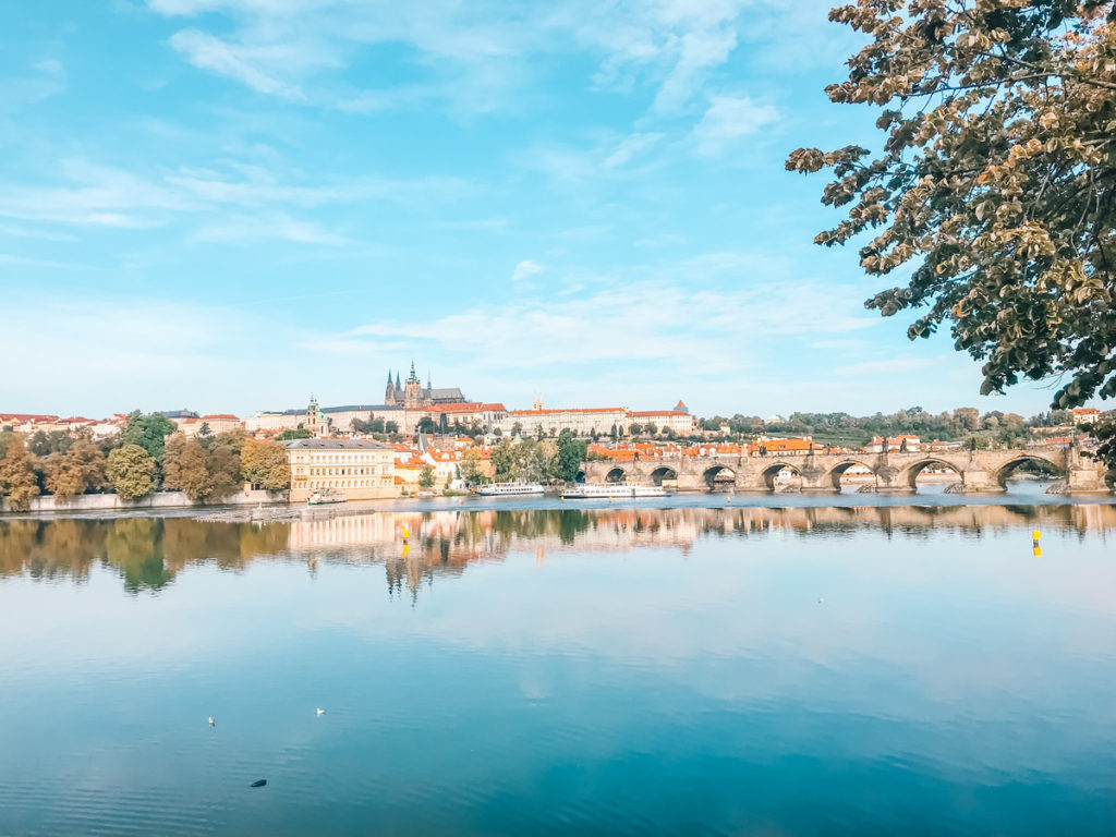 charles bridge, river, Prague city views