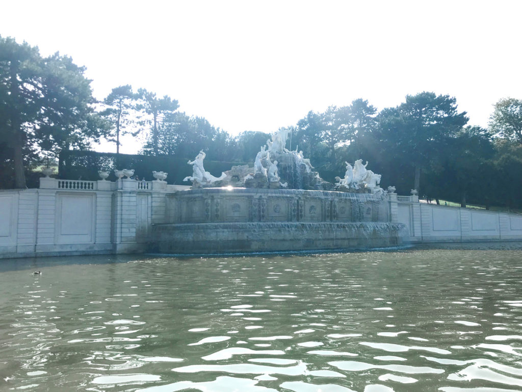 water fountain, vienna, gardens austria