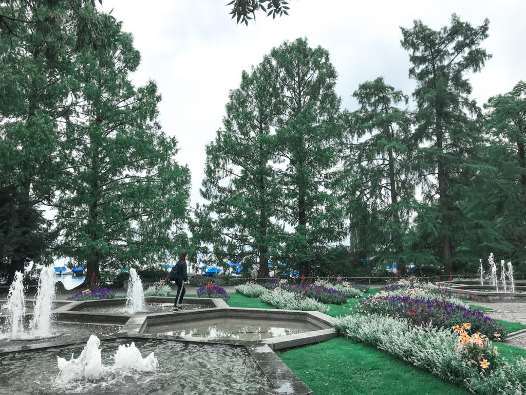 zurich, park, switzerland, water fountains