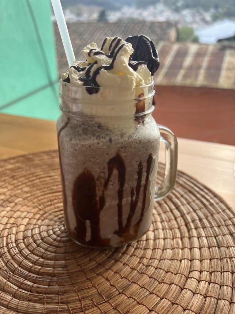 oreo milkshake from cacao cafe