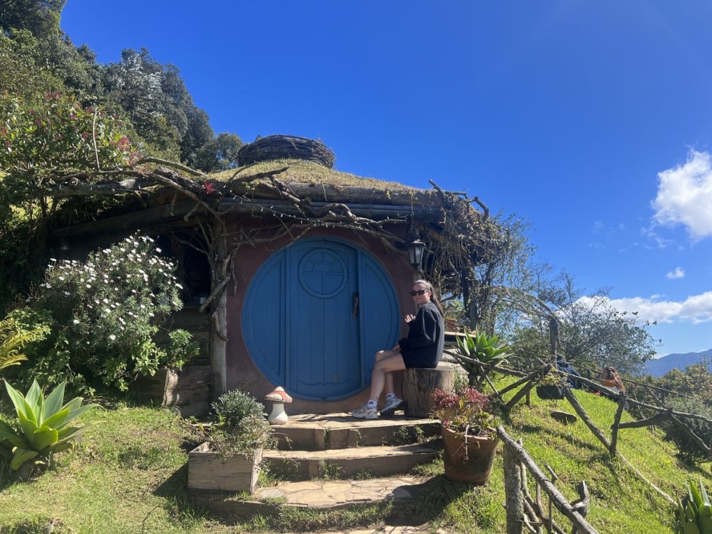 photo of a small hobbit hut at hobbitenango in antigu