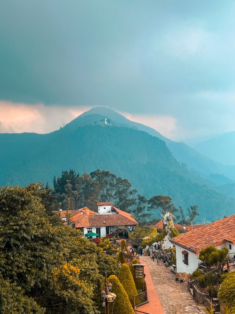 photo from monserrate in bogota colombia on a cloudy day