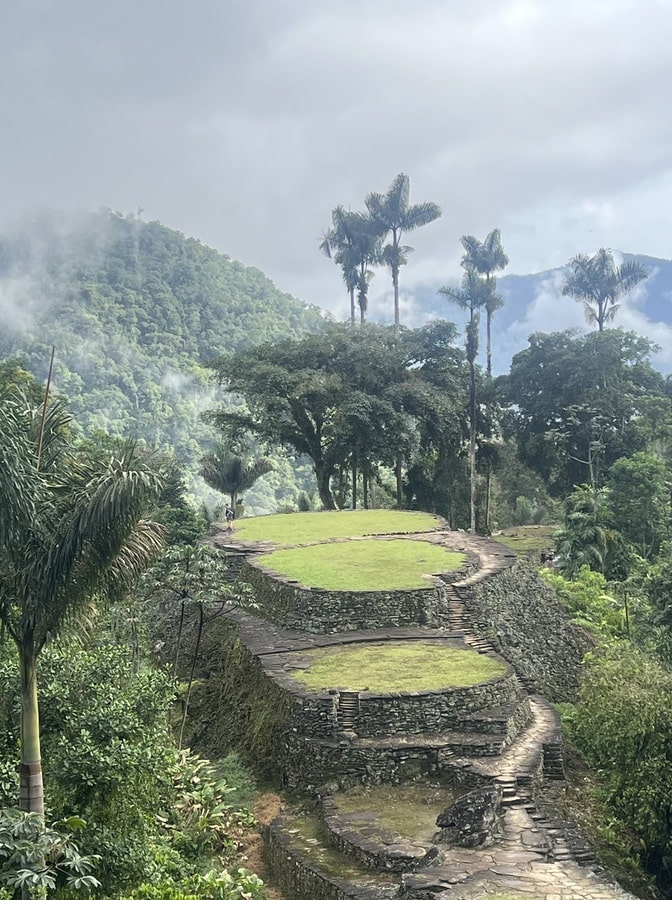 photo of stone circles at the lost city in colombia