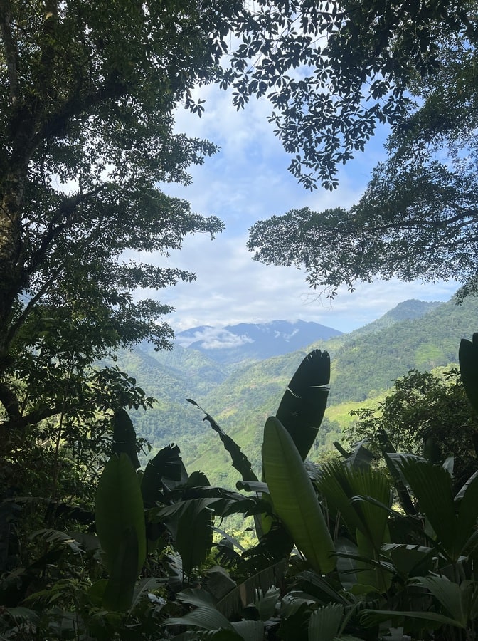 views along the lost city trek of the sierra nevada de santa marta