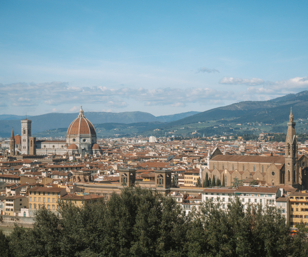 photo of view over Florence from Piazza Michaelangelo